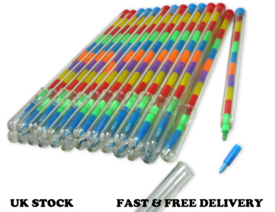Neu Kinder Kids Swap Swop Point Buntstifte Stapler Bleistifte Party Beute Beutel Füller