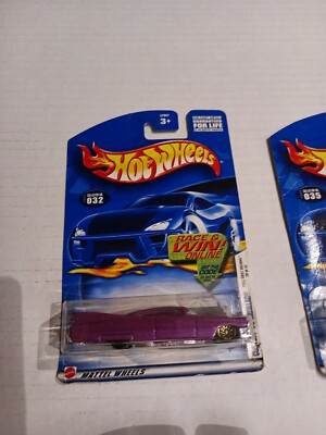 2002 Hot Wheels 4 Diecast Cars unopened, mint condition collectors