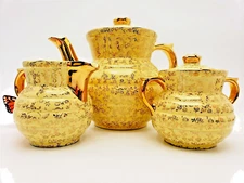 Hall Drip-O-Lator Coffee Pot Creamer & Sugar Bowl Set - Enterprise Aluminum Co.