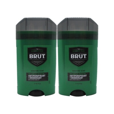 Brut Signature Scent Antiperspirant   Long-Lasting Odor Protection (2 Pack)