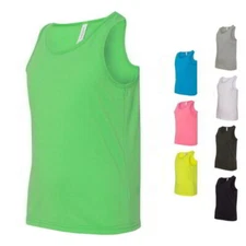 Bella + Canvas Youth Jersey Boys & Girls Sleeveless Shirts Tank Tops 3480Y