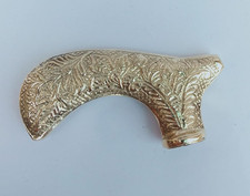 Antique Brass Derby Designer Handle for Walking Stick Embossed Vintage Handmade