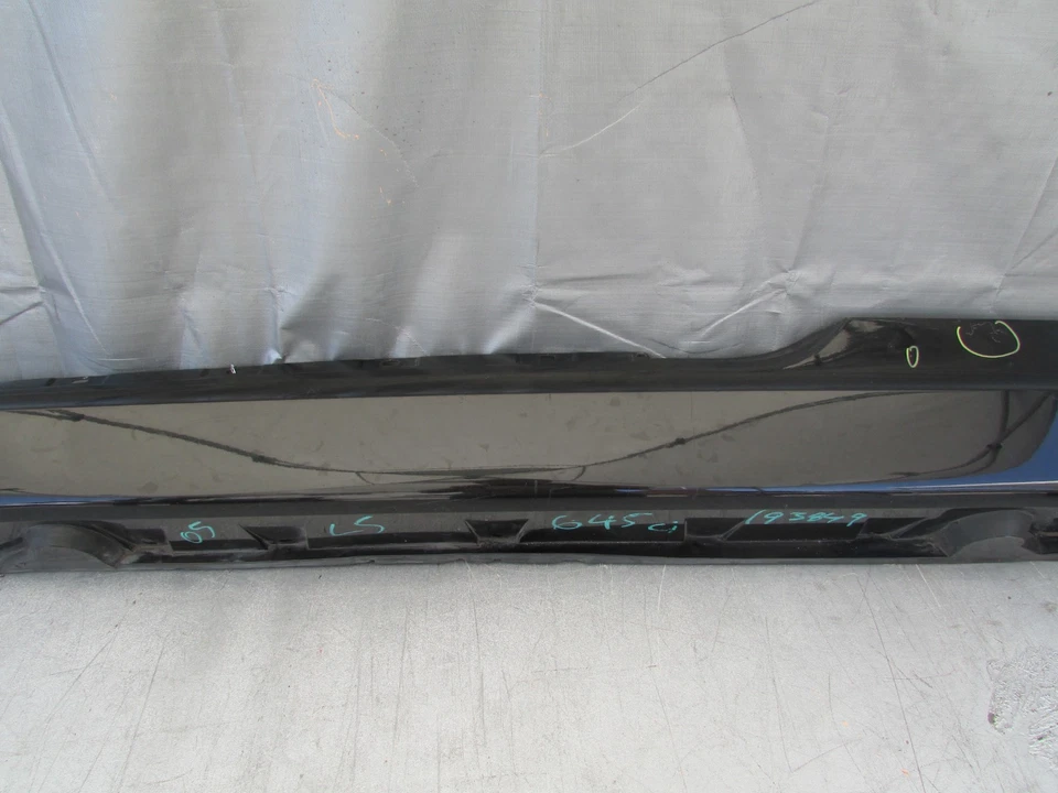 2004 2005 BMW 645Ci 2 portas saia lateral do motorista balancim moldura preta fabricante de equipamento original - Imagem 4 de 4