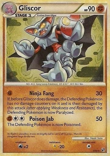 Lightly Played Gliscor - 4/90 - Holo Rare Pokemon Undaunted