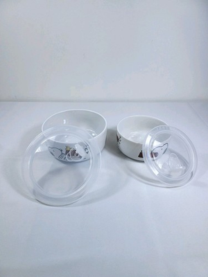 #ad Peanuts New Snoopy amp; Woodstock Ceramic Bowl Set of 2 With Pressure Lids $28.00