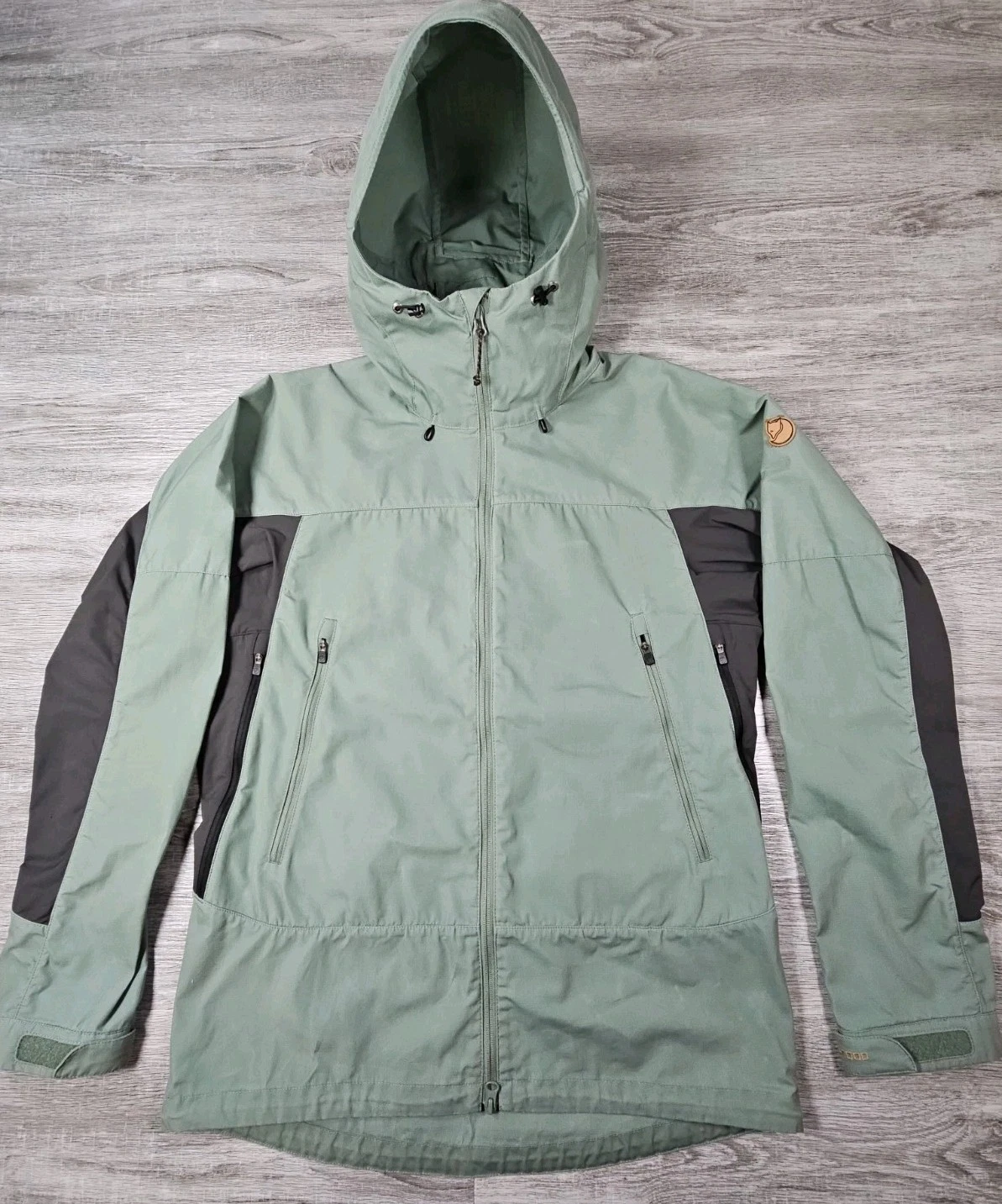 Fjallraven G-1000 Abisko Lite Trekking Jacket Mens Medium Green Hooded Coat
