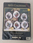 Dimensions Windswept Santa Ornaments Counted Cross Stitch Kit Gold Collection