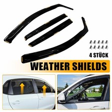4x Windabweiser Satz für VW Polo 2009 2010 2011-2016 Regenabweiser PC Material