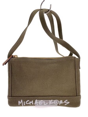 MICHAEL KORS Shoulder Bag, Canvas, Green, Plain, 30S2G01M2C