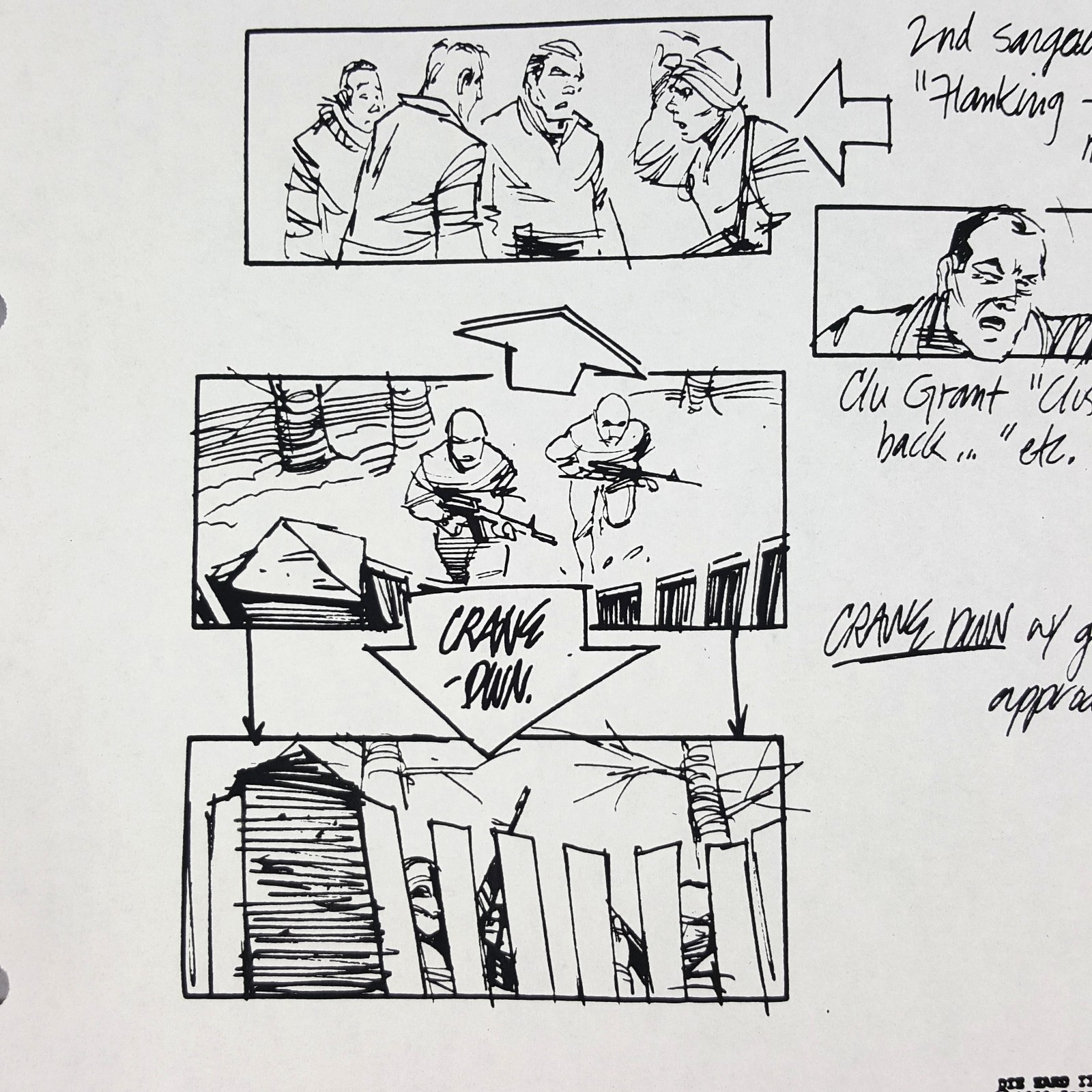 Image 7 of Die Hard 2 - Production Used Storyboard, Bruce Willis at Church Movie Prop 279-3