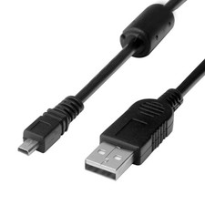 Replacement USB Camera Transfer Data Charger Charging Cable 3.3 feet, Black