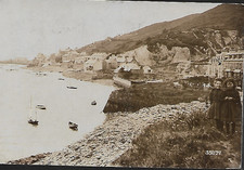 Aberdovey (Aberdyfi), Gwynedd - view, girls - nice RP postcard, local pmk 1908