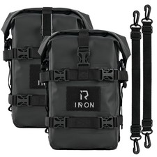 RIDEIRON Motorcycle Side Bags 5L X 2 Waterproof Sissy Bar Crash Bar Bags