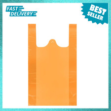Plastic Shopping Bags Handles T Shirt 12x20 Inch 100 Count for Grocery Retail