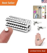 40pcs Nickel-Coated Round Refrigerator Magnets for Craft and Office Organizing