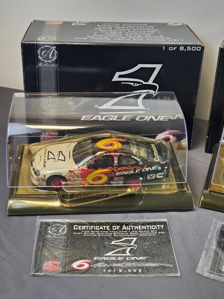 Racing Champions Authentics 1:24 Diecast MARK MARTIN 6 EAGLE ONE/VALVOLINE/ZEREX - Image 3 of 4