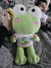 2010 Build A Bear Keroppi Plush Green Frog Sanrio Hello Kitty 50th Anniversary