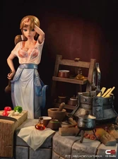 Used Creation Epic Studio Heartbeat Memory Series Cook 16.5 inch Statue