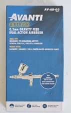 Avanti Airbrush 0.3mm Gravity Feed Dual Action Airbrush AV-AB-03 NEW IN BOX