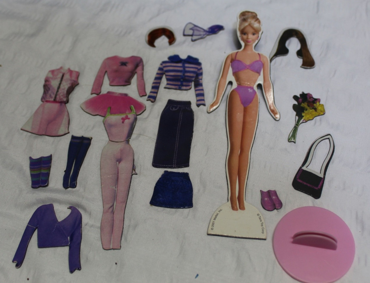 Magnetic Dress Up Doll With Clothing Fun 2001 Mattel