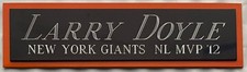LARRY DOYLE Giants NAMEPLATE FO AUTOGRAPHED Signed BAT-JERSEY-BASEBALL-PHOTO-CAP