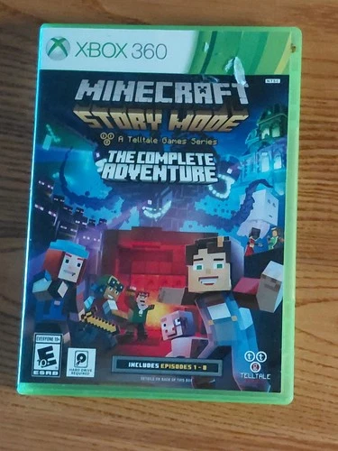 Minecraft Story Mode Complete Adventure Xbox 360 Includes Episodes 1-8 Telltale