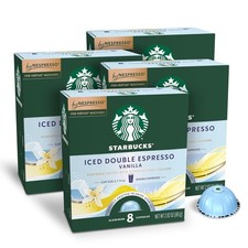 Starbucks Iced Double Espresso Vanilla Nespresso Vertuo Pods 32ct
