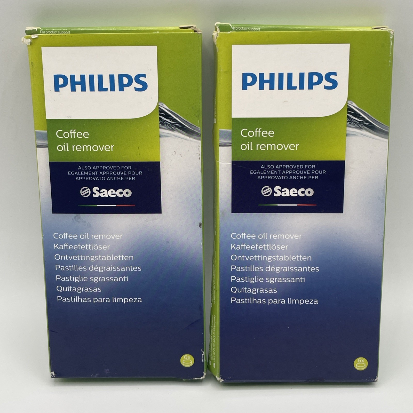 2 -Philips Saeco Coffee Oil Remover CA6704/10 - 6 Tabs Each 