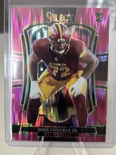 2025 Panini Select - Premier Level Josh Conerly Jr. #187 Pink Shock Prizm (RC)