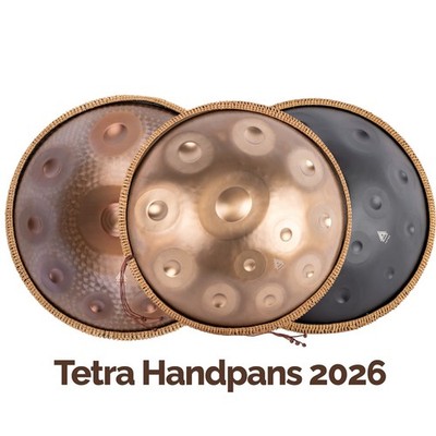 Tetra Handpan| NEU 10/12/14 Noten| Tuned Quality Steel Drum Geschenk| 440 oder 432|