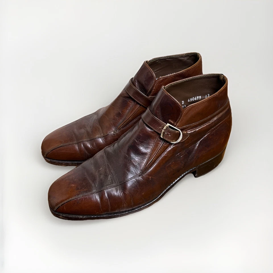 Botines Florsheim de Colección Cuero Marrón Correa Imperial Hebilla, Talla 8.5 D, #650699 Foto 4 de 4