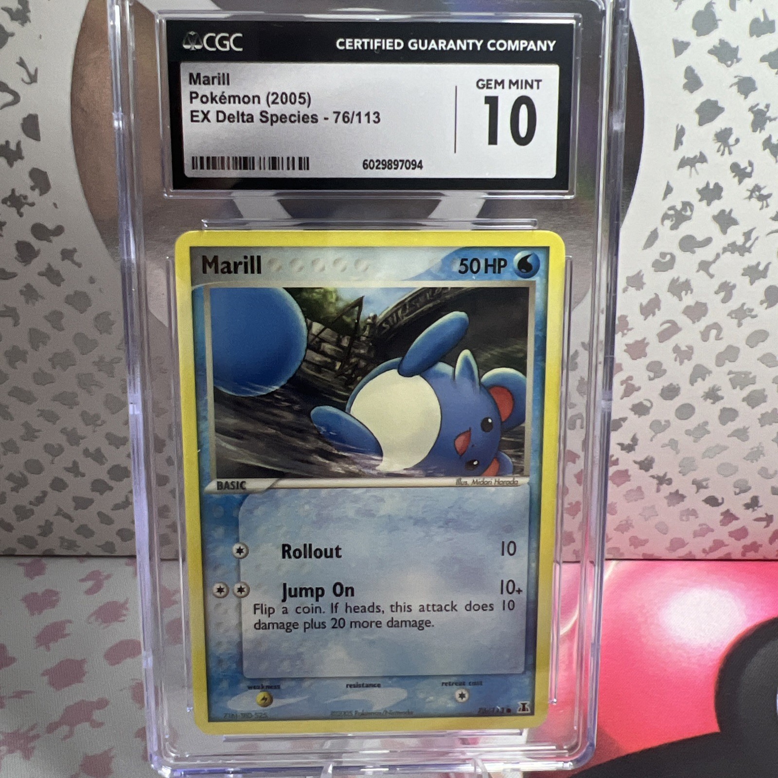 Marill – 2005 Pokémon EX Delta Species #76/113 | CGC 10 Gem Mint