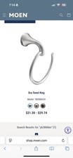 MOEN Eva Towel Ring in Brushed Nickel YB2886BN