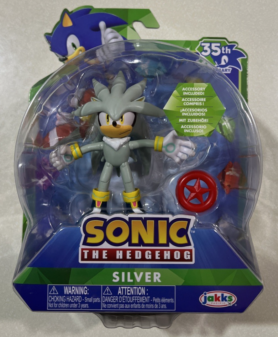 NEW 2026 Jakks Sonic The Hedgehog 35th Anniversary Silver | eBay
