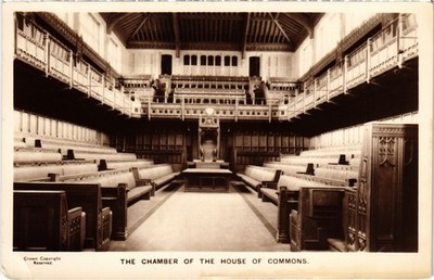 PC LONDON HOUSE OF COMMONS KAMMER ECHTFOTO ENGLAND (u21054)