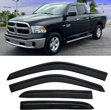 Window Visors Rain Guards Vent Guard Shade Wind 2009-2018 Dodge 1500Ram Crew Cab