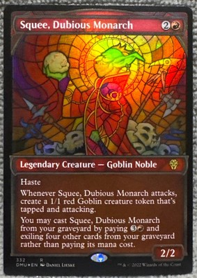 Squee, Dubious Monarch 332 Textured Foil Dominaria United Magic The Gathering 
