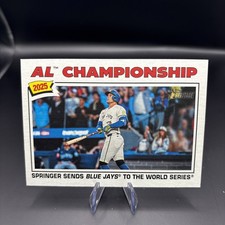 2026 Topps Heritage #276 George Springer Toronto Blue Jays AL Champions