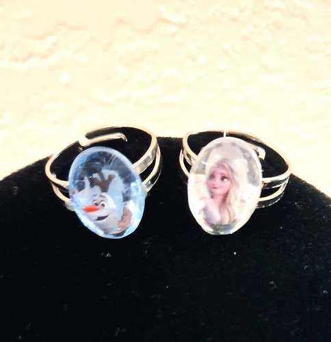 Children/Teen Adjustable Disney Frozen Rings, Elsa and Olaf