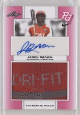 2018 Leaf Metal Perfect Game All-American Classic 3/5 Jaden Brown Patch Auto nd3