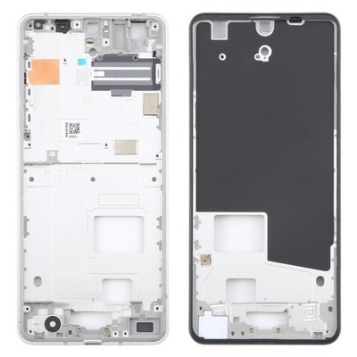 Mittelrahmen Blende Ersatzplatte für Sharp Aquos R5G - Silber, Erstausrüsterqualität