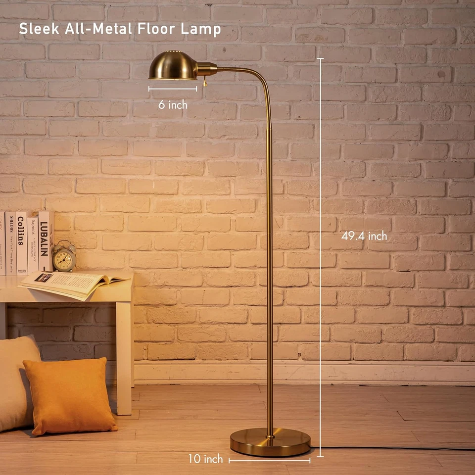 O'Bright Nova - Adjustable Floor Lamp with Flexible Gooseneck and Rotatable Shad - Image 3 of 4