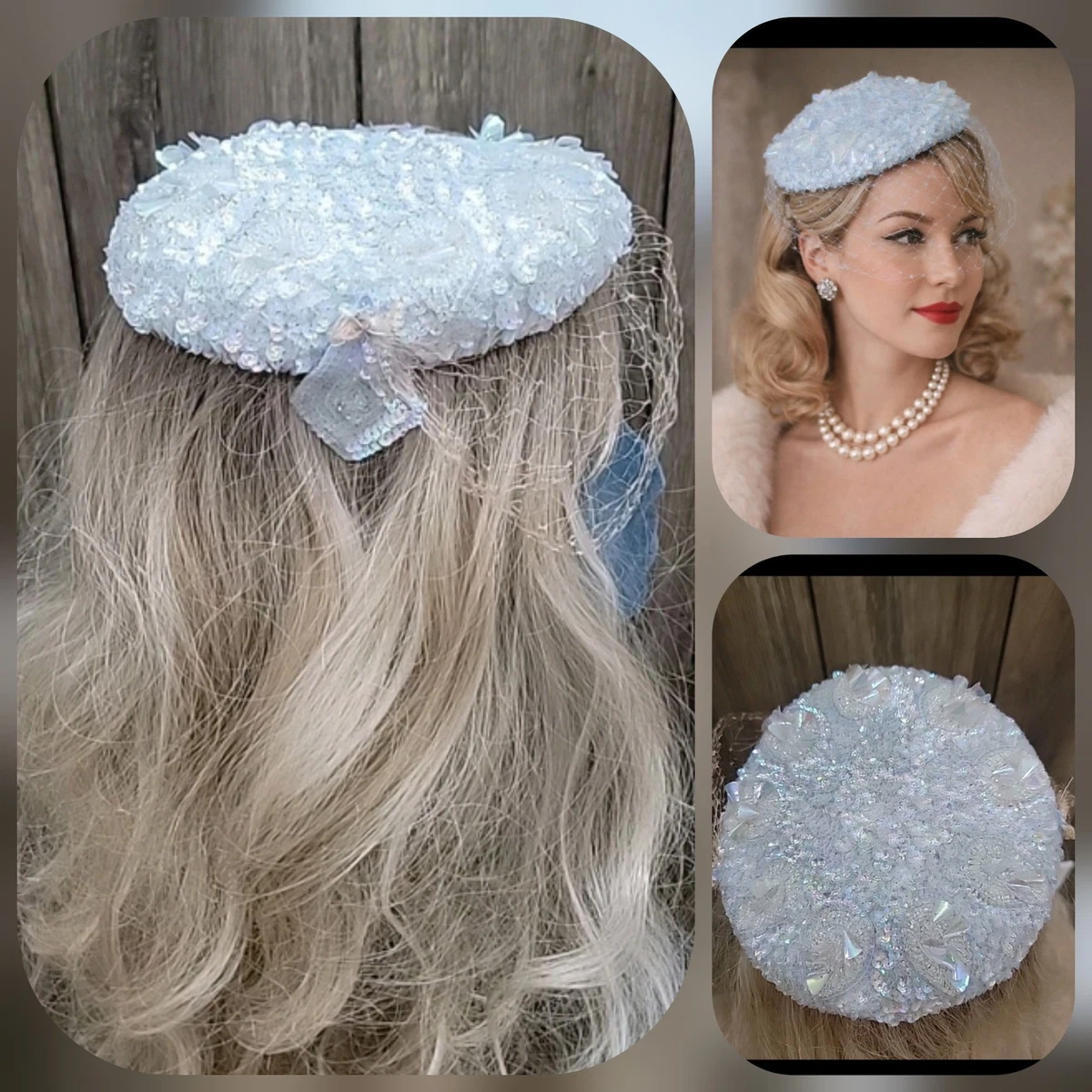 Sequin 1950s Vintage Hats for Women for sale | eBay display picture 1
