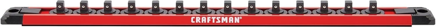 CRAFTSMAN Magnetic Socket Rail Holder, Tool Tray Storage Organizer, 1/4 Inch (CM