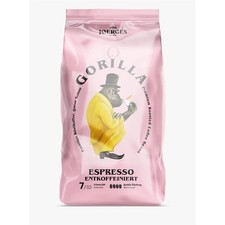 Gorilla Espresso Entkoffeiniert 1kg Bohnen Kaffeebohnen Kaffee