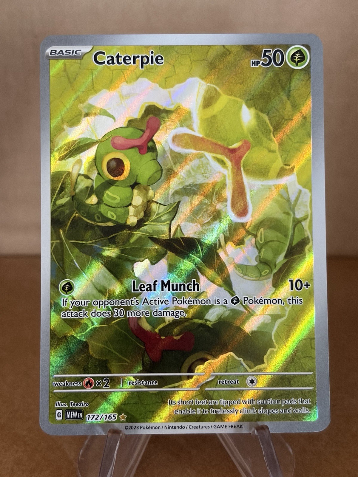 2023 Pokemon TCG 151 Caterpie Illustration Rare  172/165 English