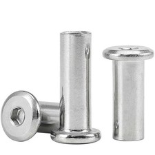 H&uuml;lsenmuttern M2 M3 M4 M5 M6 M8 M10 mit Flachkopf Innensechskant Edelstahl V2A