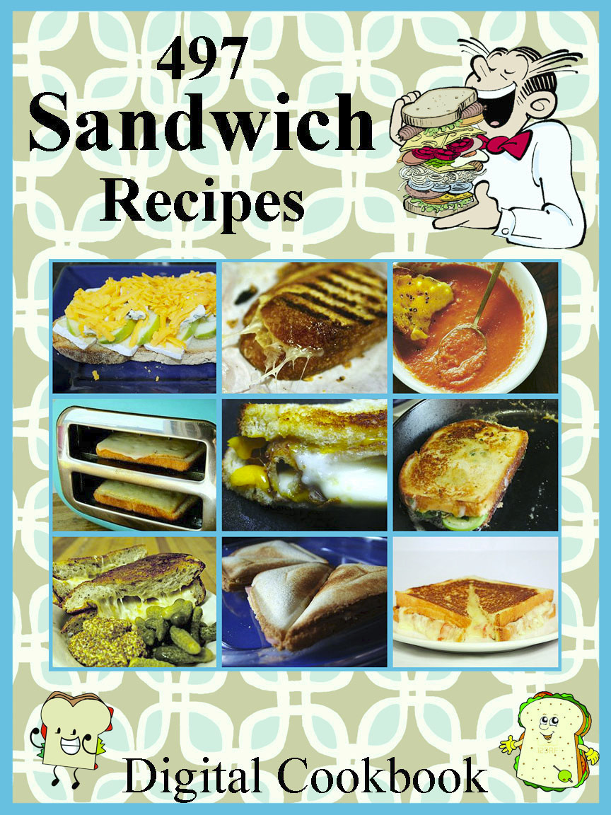 497 Delicious Sandwich Recipes E-Book Cookbook CD-ROM