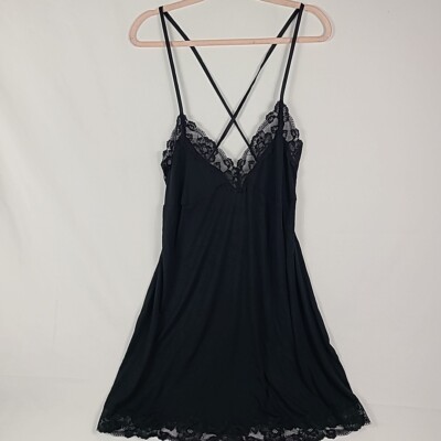NEW Victoria s Secret Babydoll Nightie Sexy Black Lace Women s Size XXL NWT
