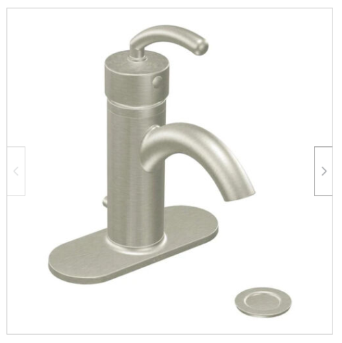 Moen S6500BN Icon Single Hole Bathroom Sink Faucet in Brushed Nickel Brand New! - Picture 1 of 2